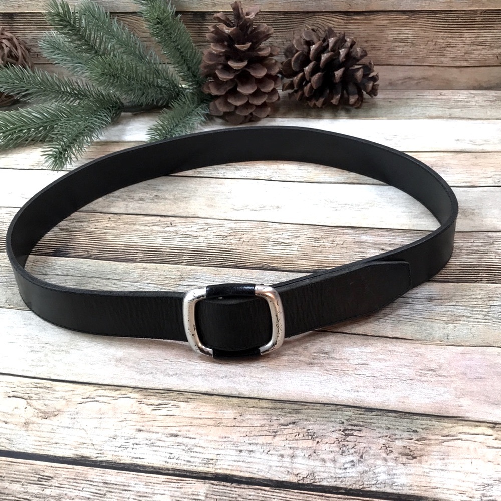 Limited Black Leather Belt Size Large